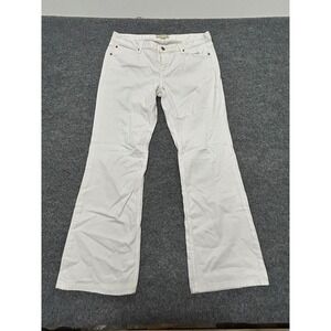 Banana Republic Jeans Womens 32/14 Petite White Bootcut Fit Stretch Denim Pant